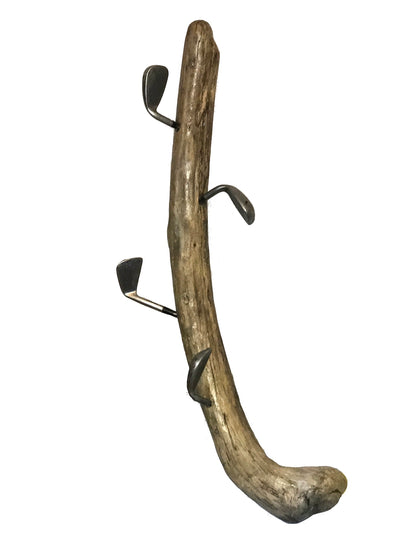 Clubby: Golf Clubs and Driftwood Hat/Coat Hanger - Aloha style